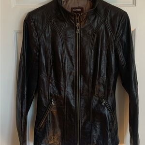 Danier Women's Sleek Black Leather Jacket